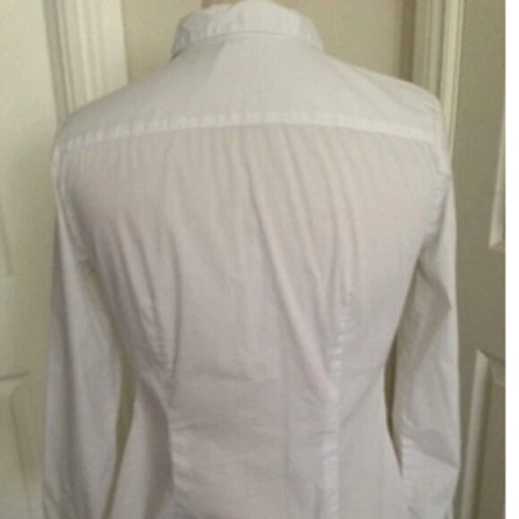 Forever 21 Womens Long Sleeve White or Blue Button Up Shirt Size XS - Picture 2 of 9